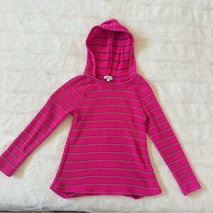 Splendid Fuchsia Striped Kids Hoodie